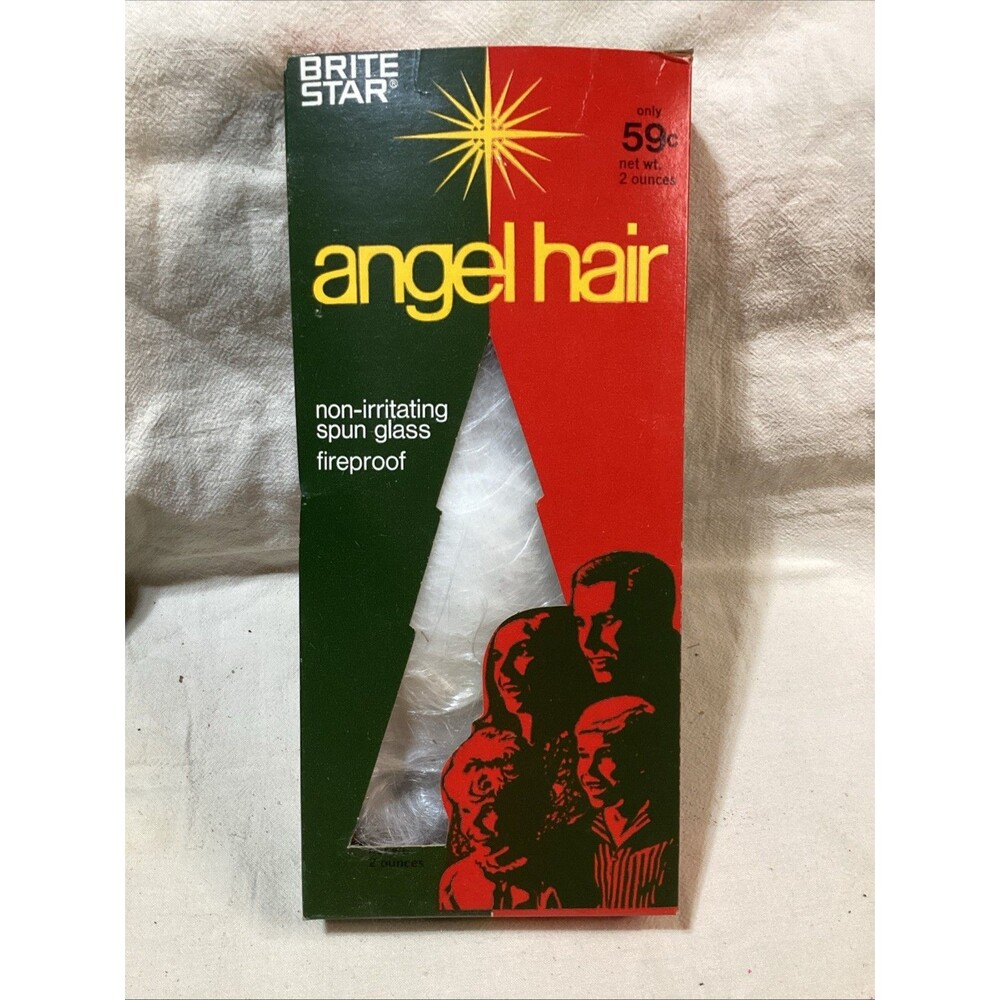 Vintage Brite Star Angel Hair Spun Glass Christmas Tree Decoration 2 Oz